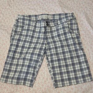 Vintage y2k Hollister blue plaid shorts Size x- small